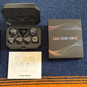 LED DND Dice Set with Case